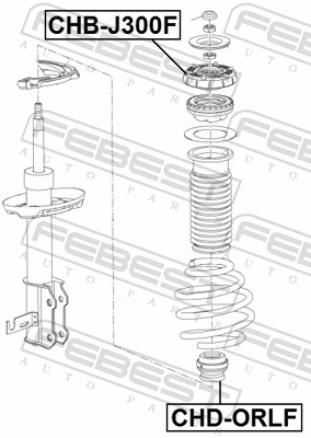 Rubber Buffer, suspension - CHD-ORLF FEBEST
