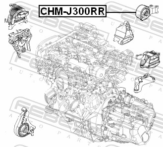 Engine Mounting - CHM-J300RR FEBEST