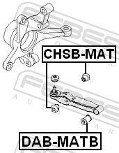 Control Arm-/Trailing Arm Bush - CHSB-MAT FEBEST