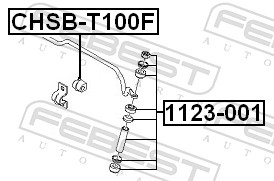 Stabiliser Mounting - CHSB-T100F FEBEST