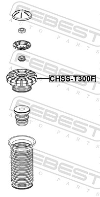 remonto komplektas, pakabos statramstis - CHSS-T300F FEBEST