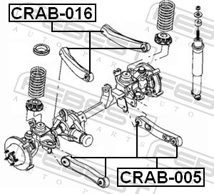 Control Arm-/Trailing Arm Bush - CRAB-005 FEBEST