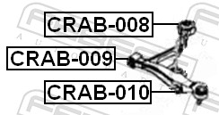 Control Arm-/Trailing Arm Bush - CRAB-008 FEBEST