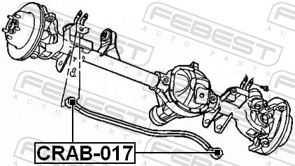 Control Arm-/Trailing Arm Bush - CRAB-017 FEBEST
