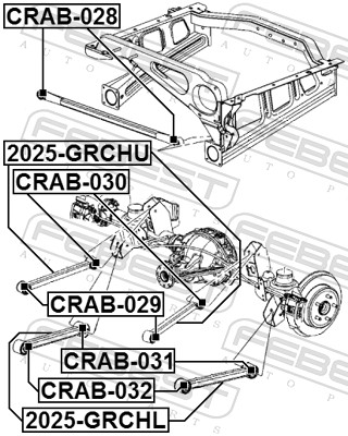 Control Arm-/Trailing Arm Bush - CRAB-031 FEBEST