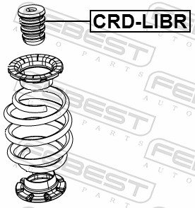 Rubber Buffer, suspension - CRD-LIBR FEBEST