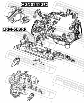 Engine Mounting - CRM-SEBRR FEBEST