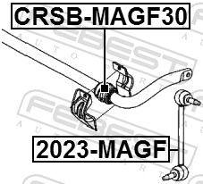 Stabiliser Mounting - CRSB-MAGF30 FEBEST