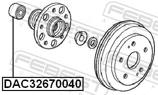 Wheel Bearing - DAC32670040 FEBEST