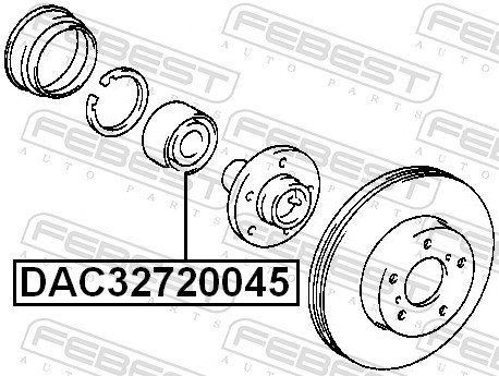 Wheel Bearing - DAC32720045 FEBEST