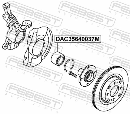 Wheel Bearing - DAC35640037M FEBEST