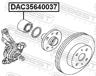 Wheel Bearing - DAC35640037 FEBEST