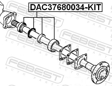 Wheel Bearing Kit - DAC37680034-KIT FEBEST