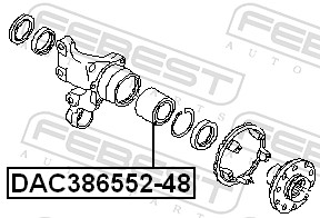 Wheel Bearing - DAC386552-48 FEBEST