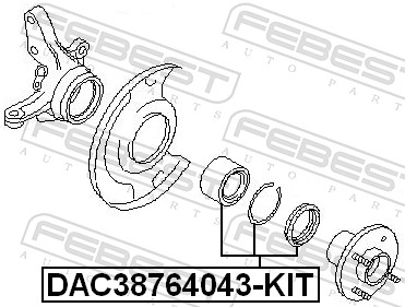 rato guolis - DAC38764043-KIT FEBEST
