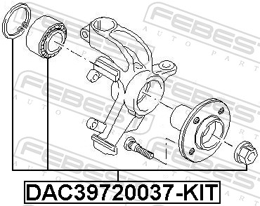 Radlagersatz - DAC39720037-KIT FEBEST