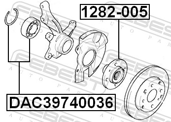 Wheel Bearing - DAC39740036 FEBEST