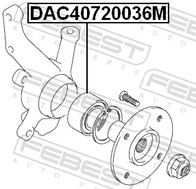 Wheel Bearing - DAC40720036M FEBEST