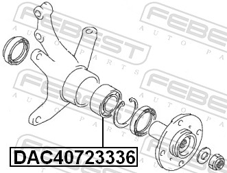 Wheel Bearing - DAC40723336 FEBEST
