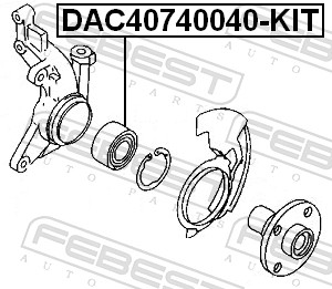 Wheel Bearing Kit - DAC40740040-KIT FEBEST