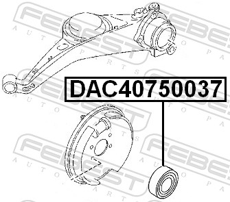 Radlager - DAC40750037 FEBEST