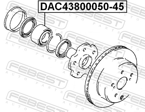 rato guolis - DAC43800050-45 FEBEST