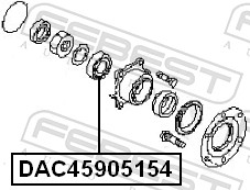 Wheel Bearing - DAC45905154 FEBEST