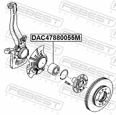 Wheel Bearing - DAC47880055M FEBEST