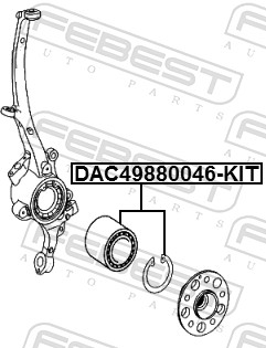 Wheel Bearing Kit - DAC49880046-KIT FEBEST