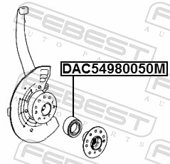 Wheel Bearing - DAC54980050M FEBEST