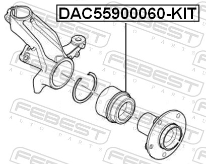 Wheel Bearing Kit - DAC55900060-KIT FEBEST