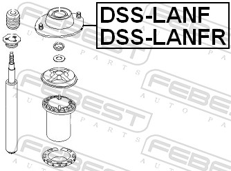Top Strut Mounting - DSS-LANFR FEBEST