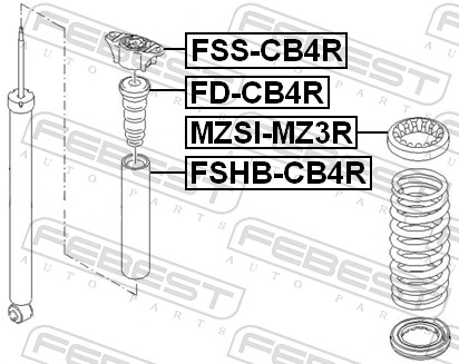 Tampone paracolpo, Sospensione - FD-CB4R FEBEST