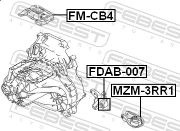 Supporto, Cambio automatico - FDAB-007 FEBEST