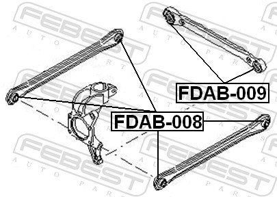 Подвеска, рычаг независимой подвески колеса - FDAB-008 FEBEST