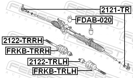Mounting, steering gear - FDAB-020 FEBEST
