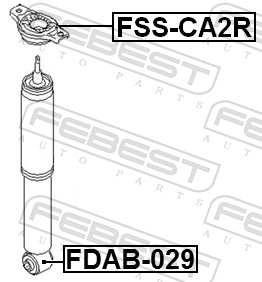 Bush, shock absorber - FDAB-029 FEBEST