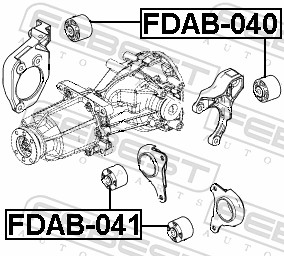 Опора, дифференциал - FDAB-040 FEBEST