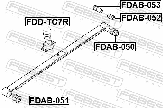 Подвеска, рычаг независимой подвески колеса - FDAB-050 FEBEST