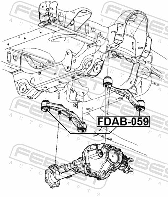 Lagerung, Differential - FDAB-059 FEBEST