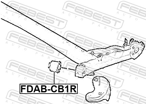 Mounting, axle beam - FDAB-CB1R FEBEST