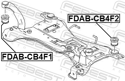 Mounting, axle beam - FDAB-CB4F2 FEBEST