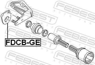 Bearing, drive shaft - FDCB-GE FEBEST