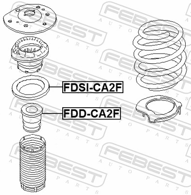 Rubber Buffer, suspension - FDD-CA2F FEBEST