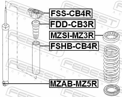Буфер, амортизация - FDD-CB3R FEBEST