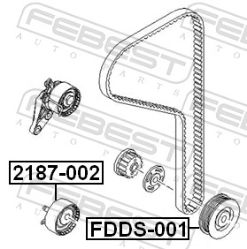 Belt Pulley, crankshaft - FDDS-001 FEBEST