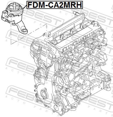 Подвеска, двигатель - FDM-CA2MRH FEBEST