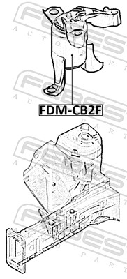 variklio montavimas - FDM-CB2F FEBEST