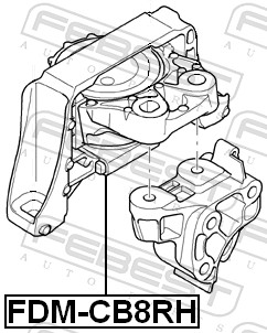 Engine Mounting - FDM-CB8RH FEBEST