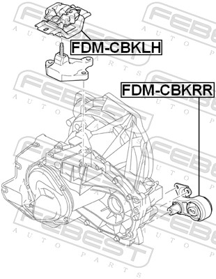 Engine Mounting - FDM-CBKLH FEBEST